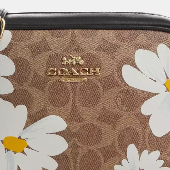 Mini Jamie Camera Bag In Signature Canvas With Floral Print - Picture 6 of 8